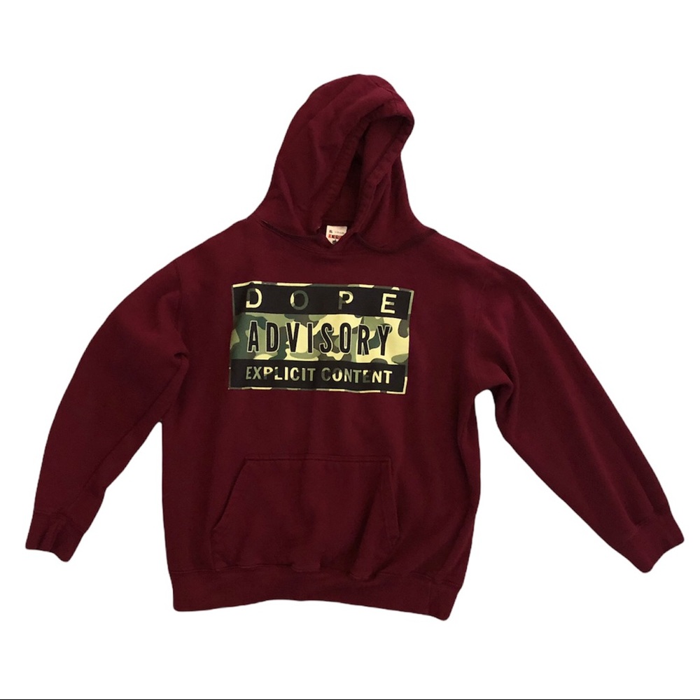 Boys Knight Wine Color Pullover Hoodie, Size XL (20)